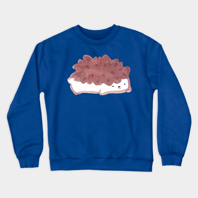 Watercolor Hedgehog Crewneck Sweatshirt by saradaboru